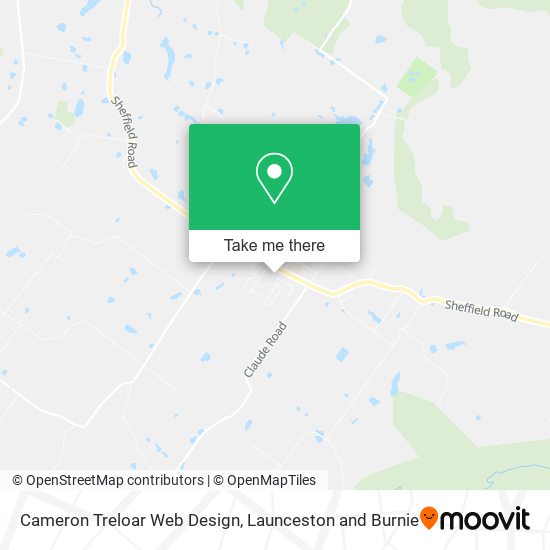 Cameron Treloar Web Design map