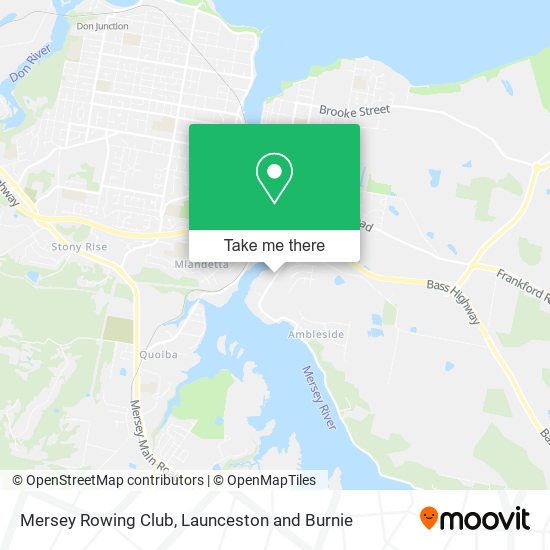 Mapa Mersey Rowing Club