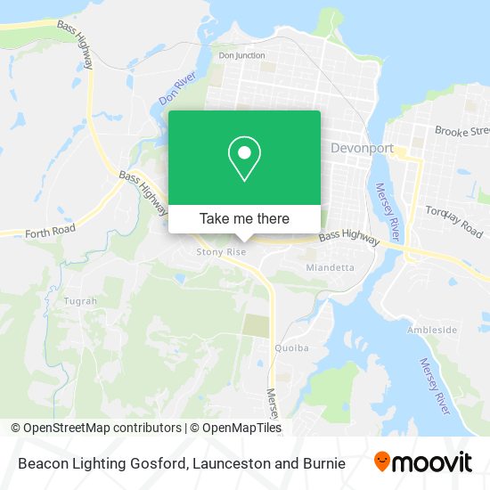 Beacon Lighting Gosford map