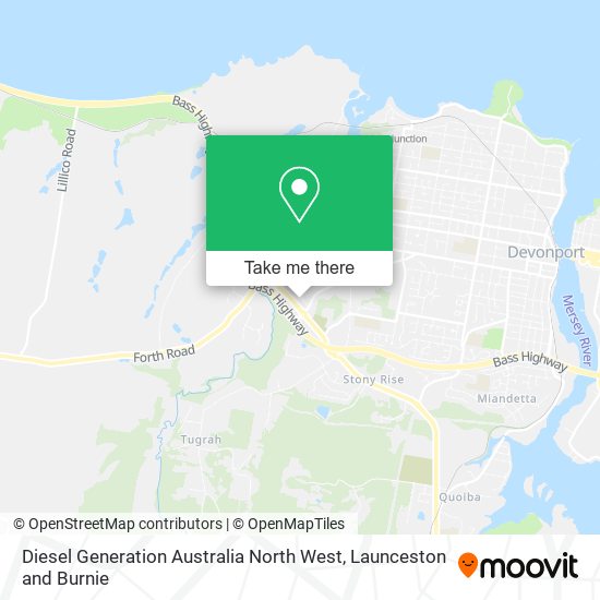 Diesel Generation Australia North West map