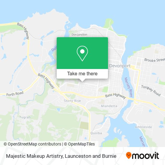 Majestic Makeup Artistry map