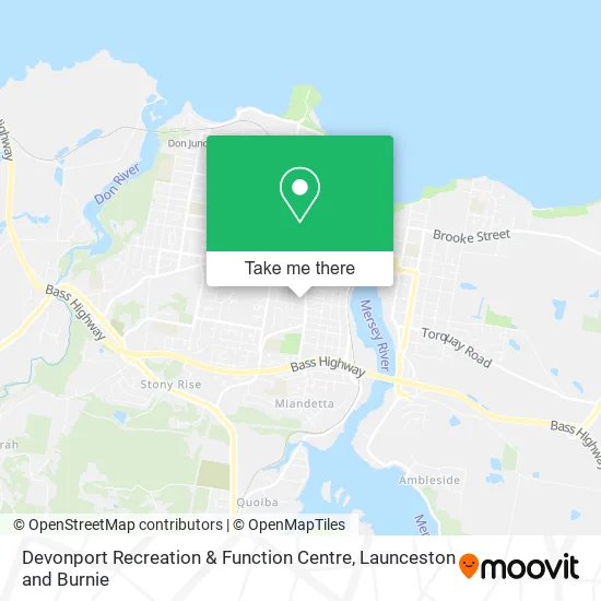 Devonport Recreation & Function Centre map