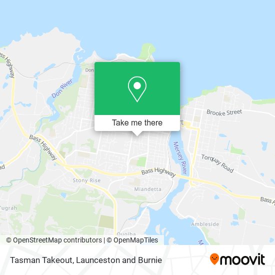 Mapa Tasman Takeout