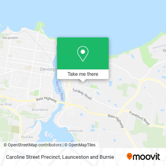 Caroline Street Precinct map