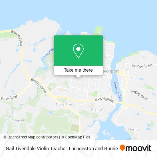 Gail Tivendale Violin Teacher map