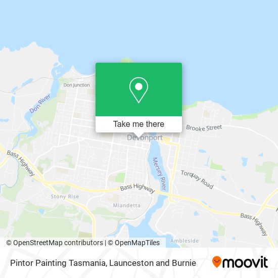 Pintor Painting Tasmania map