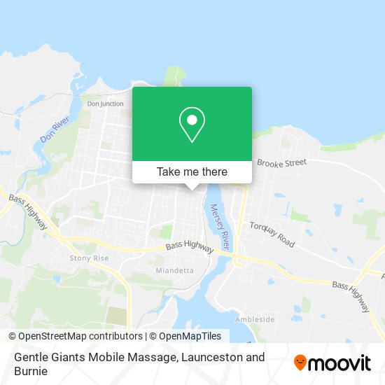 Gentle Giants Mobile Massage map