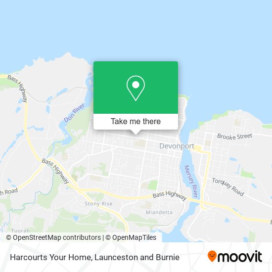 Harcourts Your Home map