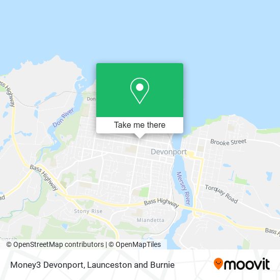 Money3 Devonport map