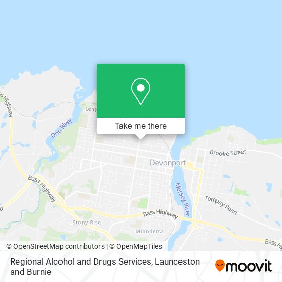 Regional Alcohol and Drugs Services map