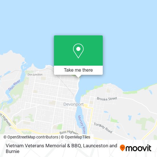Vietnam Veterans Memorial & BBQ map