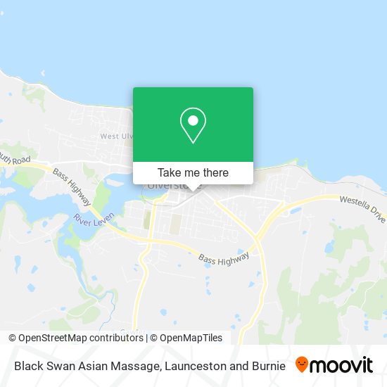 Black Swan Asian Massage map