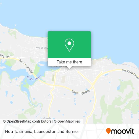 Nda Tasmania map