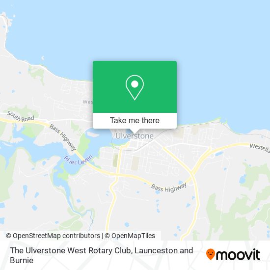 The Ulverstone West Rotary Club map