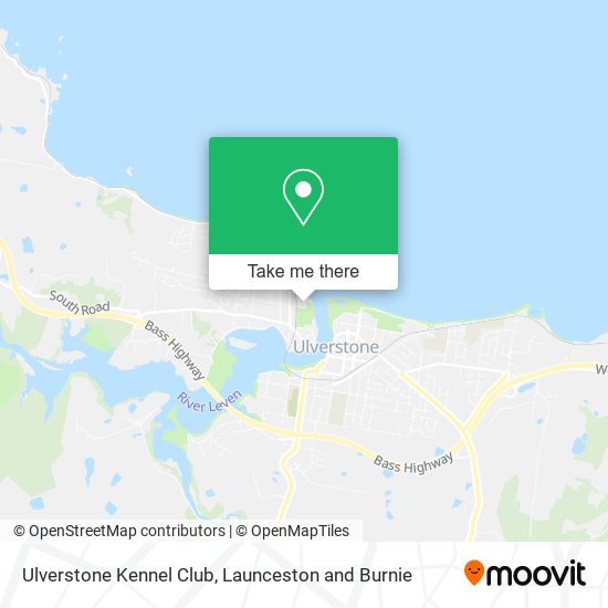 Ulverstone Kennel Club map