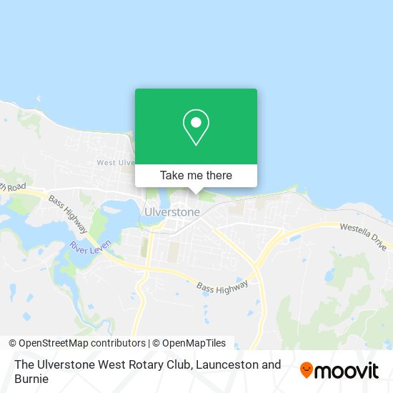 The Ulverstone West Rotary Club map