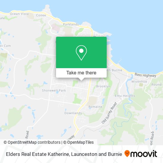 Mapa Elders Real Estate Katherine