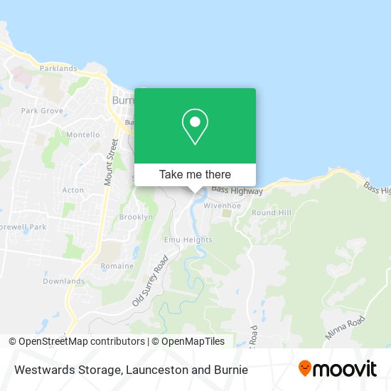 Westwards Storage map