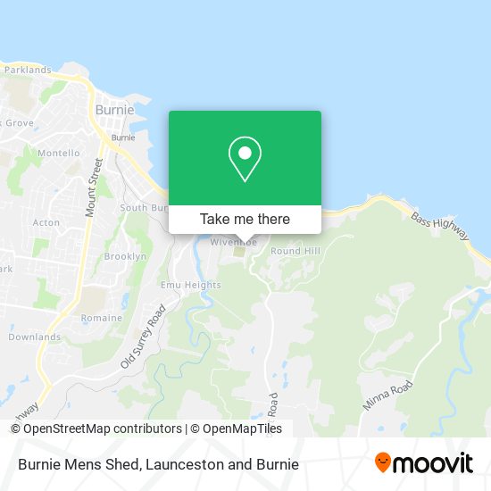 Burnie Mens Shed map