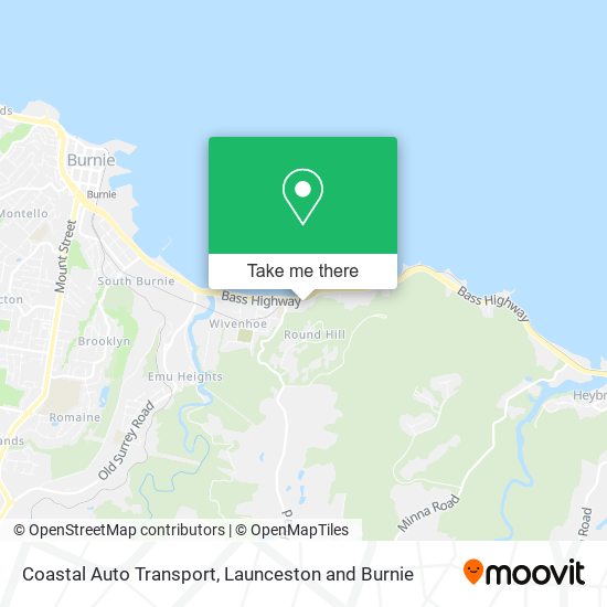 Coastal Auto Transport map
