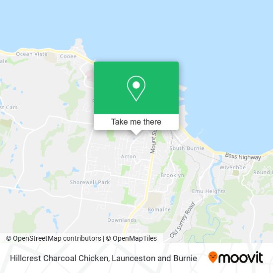 Hillcrest Charcoal Chicken map