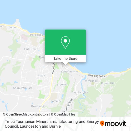 Tmec Tasmanian Mineralsmanufacturing and Energy Council map