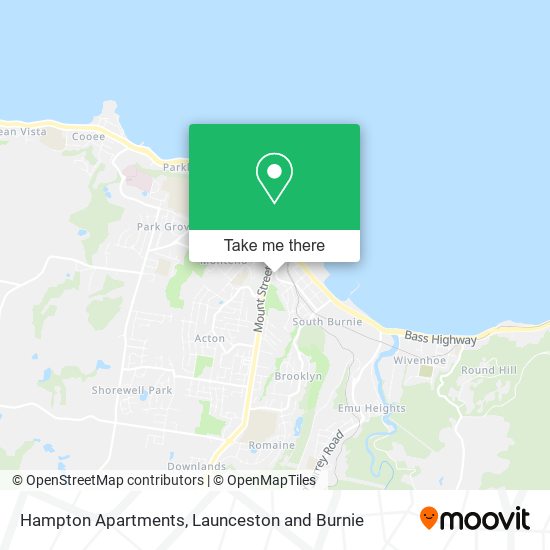 Hampton Apartments map