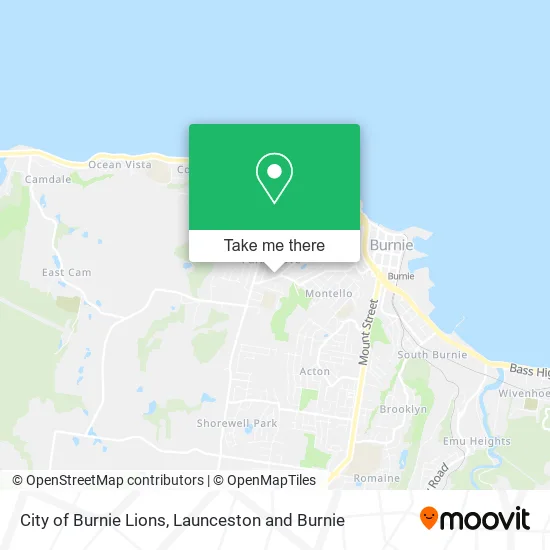 City of Burnie Lions map