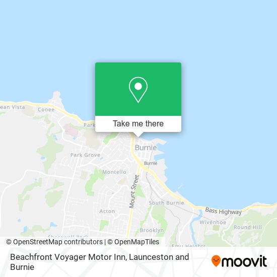 Mapa Beachfront Voyager Motor Inn