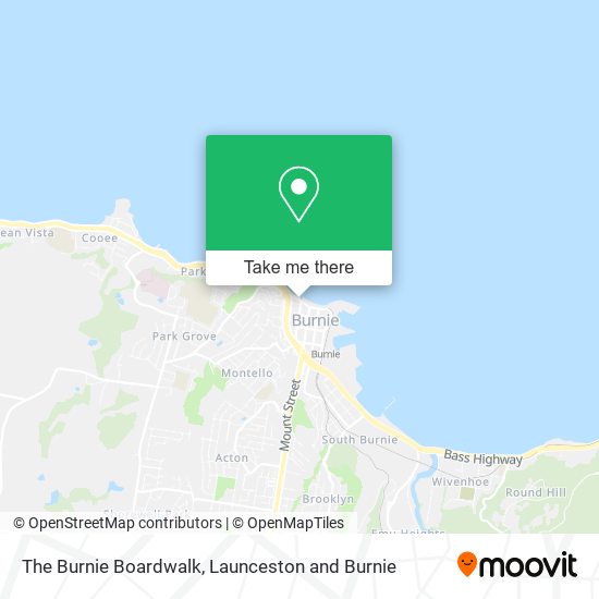 Mapa The Burnie Boardwalk