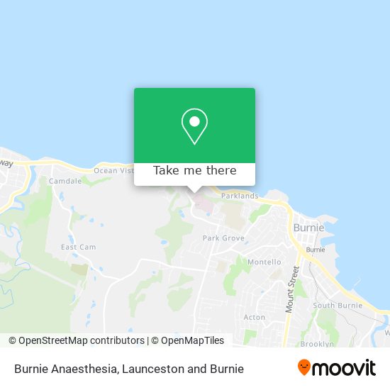 Burnie Anaesthesia map