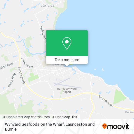 Wynyard Seafoods on the Wharf map