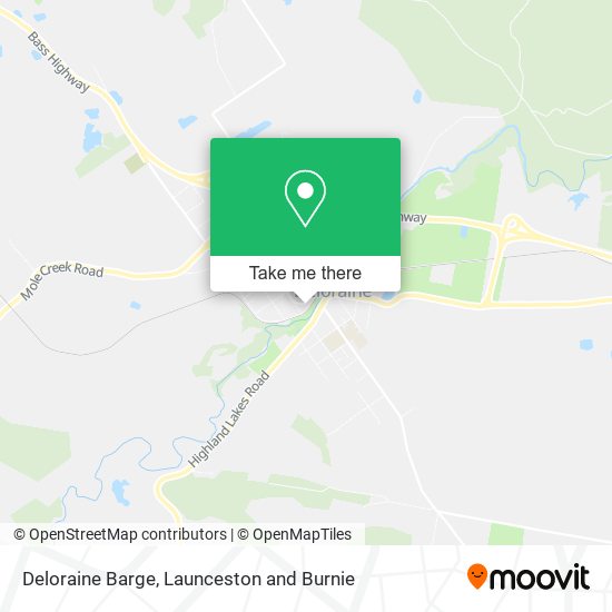 Deloraine Barge map
