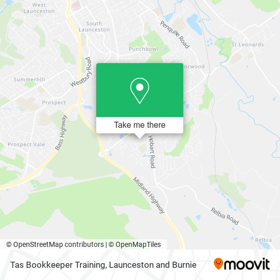 Tas Bookkeeper Training map