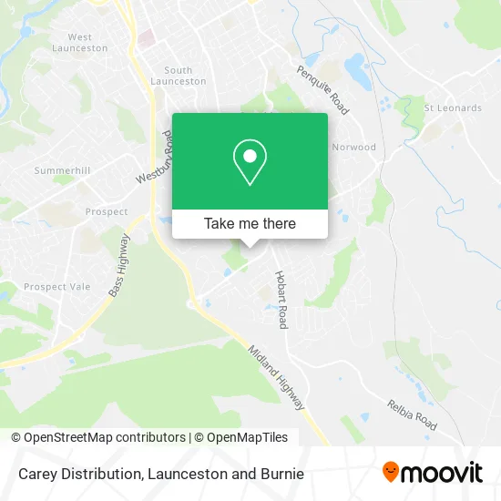 Mapa Carey Distribution