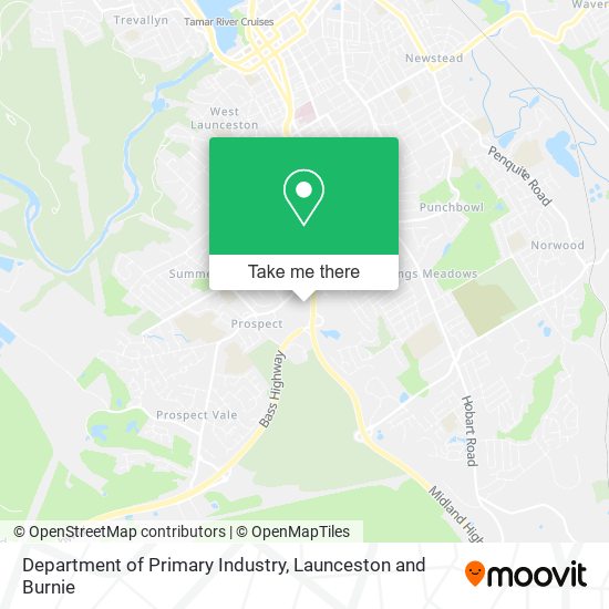 Department of Primary Industry map