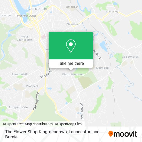 The Flower Shop Kingmeadows map