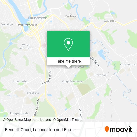 Bennett Court map