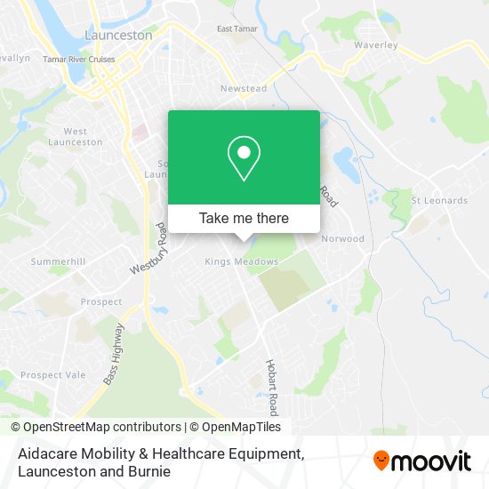 Aidacare Mobility & Healthcare Equipment map