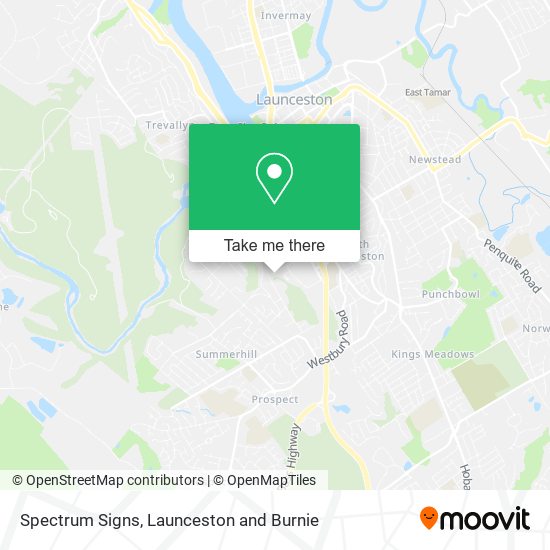 Spectrum Signs map