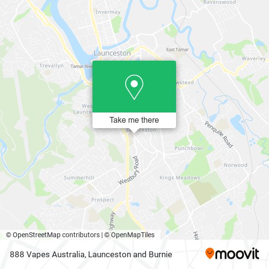 888 Vapes Australia map