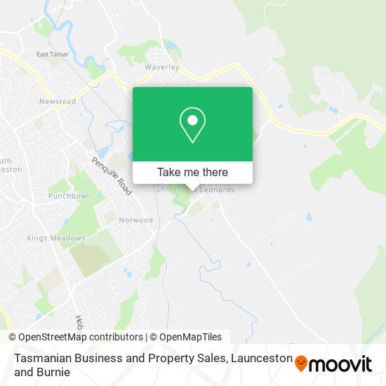 Tasmanian Business and Property Sales map