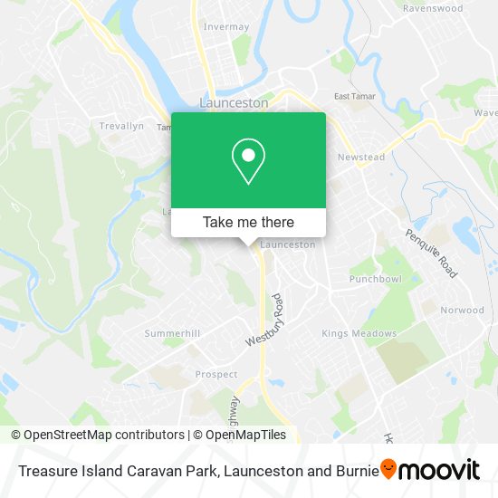 Treasure Island Caravan Park map