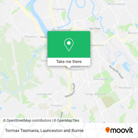 Tormax Tasmania map