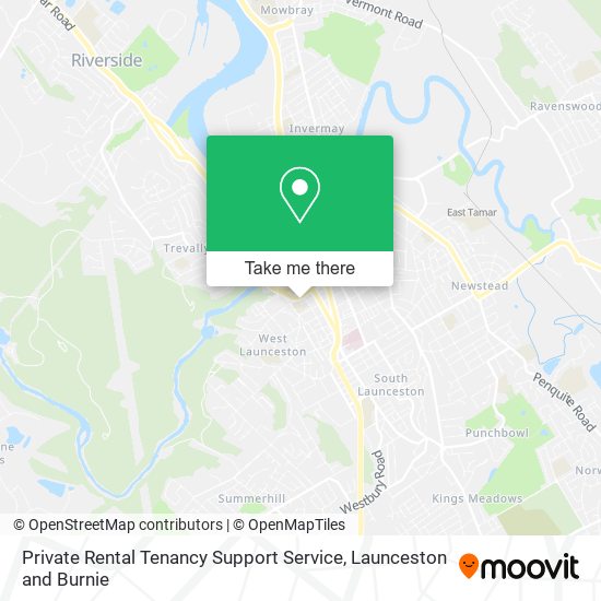 Private Rental Tenancy Support Service map