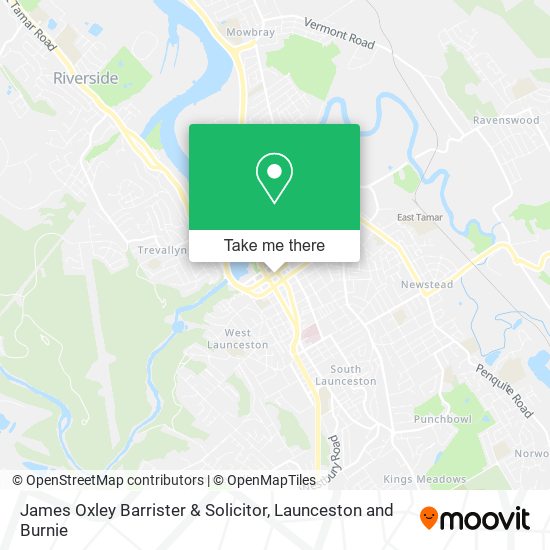 James Oxley Barrister & Solicitor map