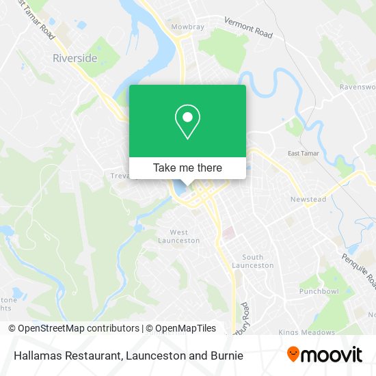 Hallamas Restaurant map