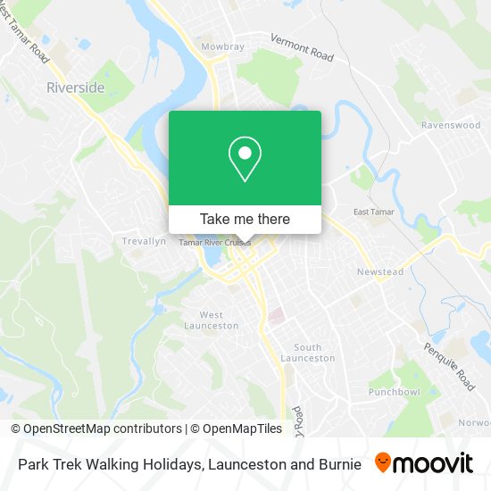 Park Trek Walking Holidays map