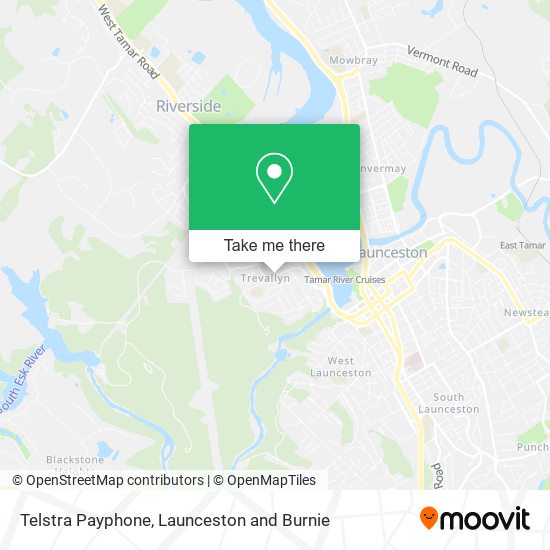 Mapa Telstra Payphone