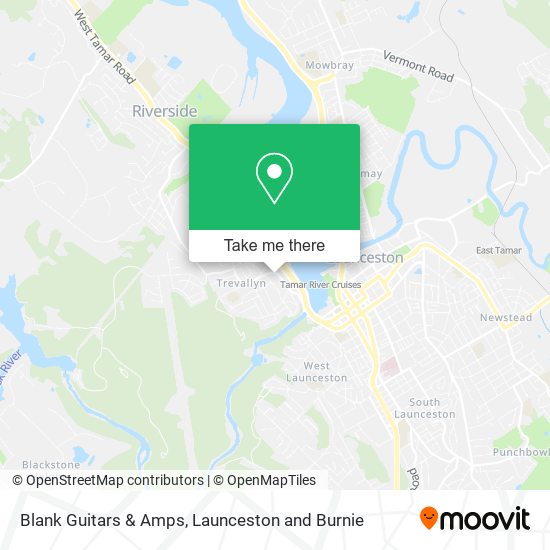 Blank Guitars & Amps map